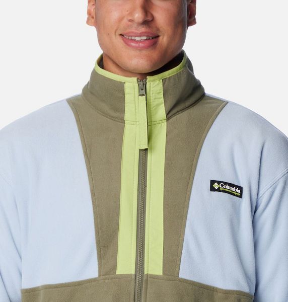 Men Columbia Back Bowl™ Lightweight Fleece Grey / Green / Green | US-ZFKAYW-489