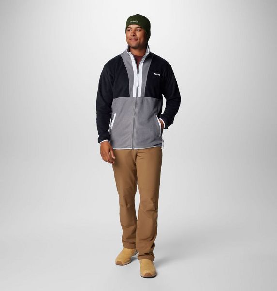 Men Columbia Backbowl™ II Fleece Jackets Black / Grey | US-BMVRGQ-826