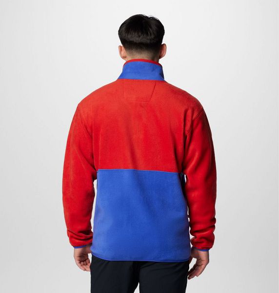 Men Columbia Backbowl™ II Fleece Jackets Red / Blue | US-WHABOI-023