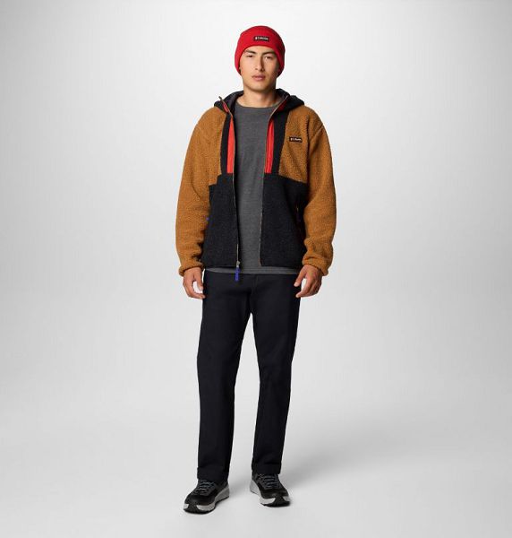 Men Columbia Backbowl™ II Remastered Hooded Sherpa Fleece Jackets Brown / Black | US-BPKIWN-285