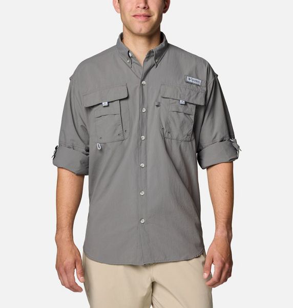 Men Columbia Bahama™ II Shirts Grey | US-GHSLCY-318