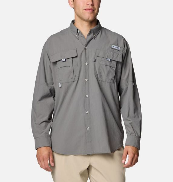 Men Columbia Bahama™ II Shirts Grey | US-GHSLCY-318