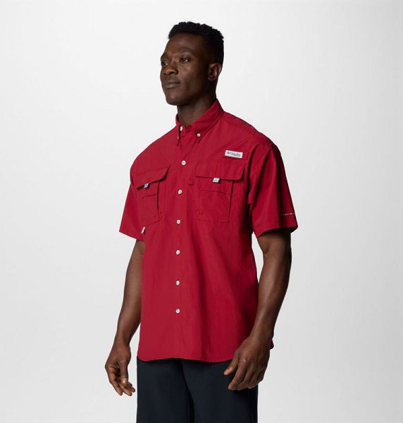 Men Columbia Bahama™ II Sleeve Shirts Red | US-IKDPOB-304