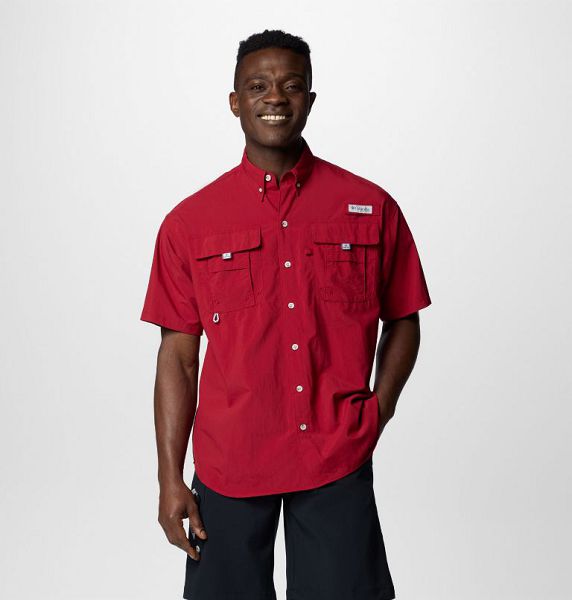 Men Columbia Bahama™ II Sleeve Shirts Red | US-IKDPOB-304