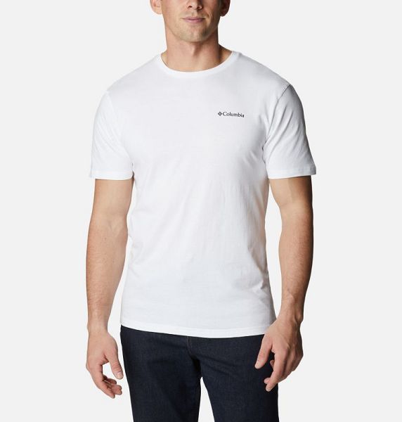 Men Columbia Barton Springs™ Graphic T-Shirt White | US-ZUALRC-845