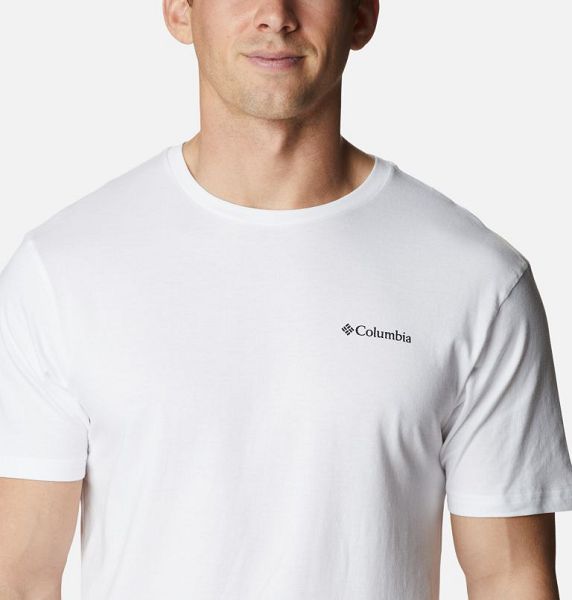 Men Columbia Barton Springs™ Graphic T-Shirt White | US-ZUALRC-845