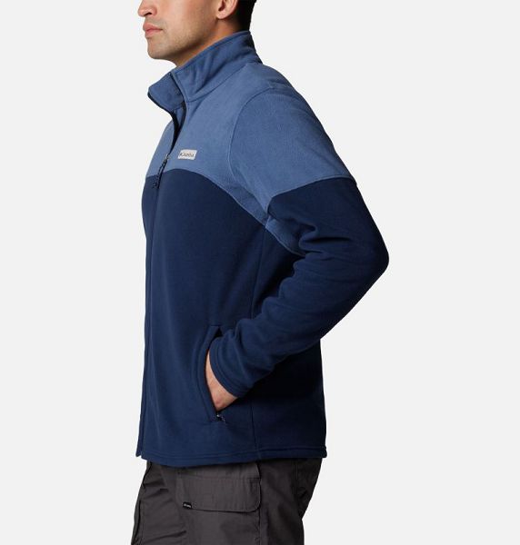 Men Columbia Basin Trail™ Full Zip Fleece Navy / Dark Blue | US-OUBSLY-135