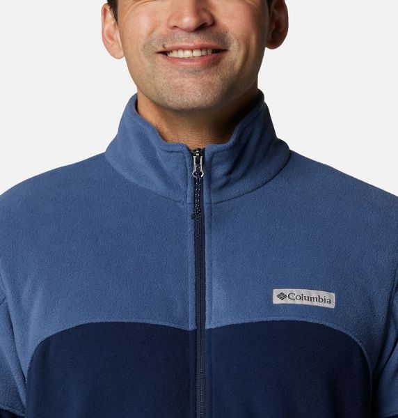 Men Columbia Basin Trail™ Full Zip Fleece Navy / Dark Blue | US-OUBSLY-135