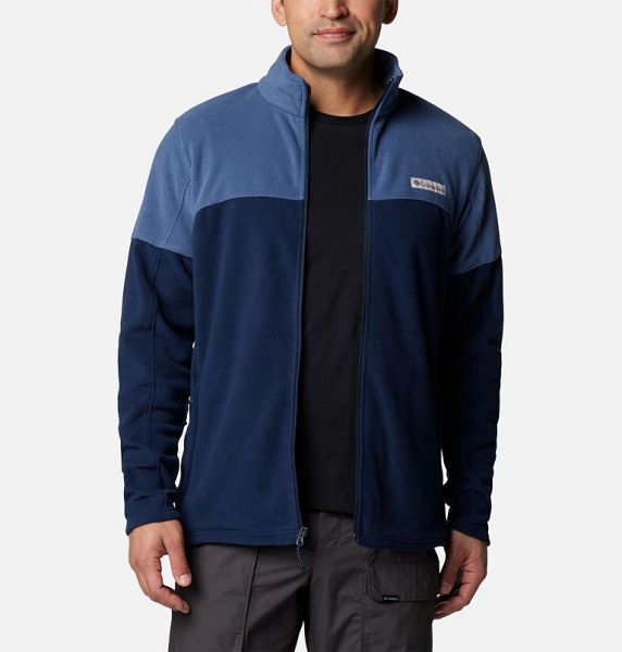 Men Columbia Basin Trail™ Full Zip Fleece Navy / Dark Blue | US-OUBSLY-135