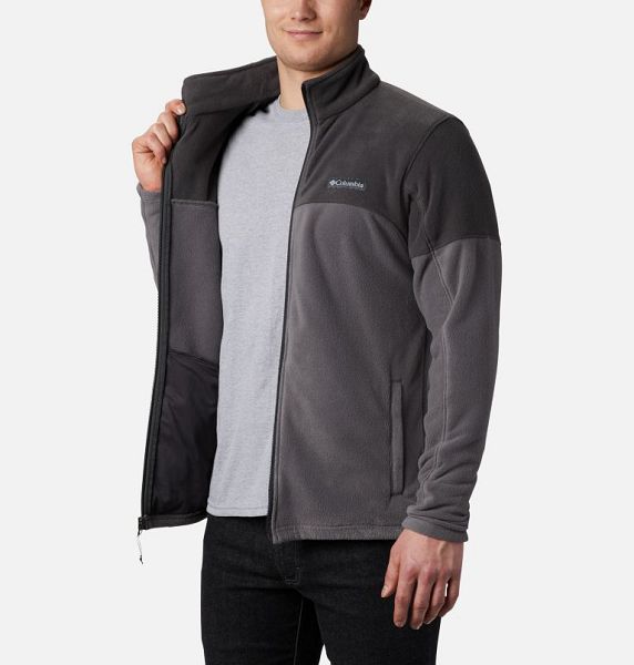 Men Columbia Basin Trail™ Full Zip Fleece Grey / Dark Grey | US-IUKNPC-756