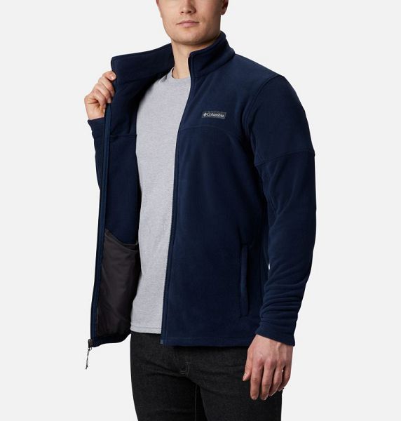 Men Columbia Basin Trail™ Full Zip Fleece Navy | US-TDFQSC-735