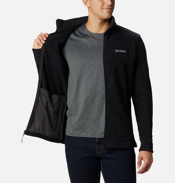 Men Columbia Basin Trail™ Full Zip Fleece Black | US-ENGFXT-137