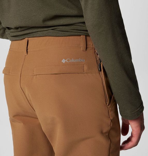 Men Columbia Black Mesa™ Warm Hiking Pants Khaki | US-GLRDTQ-489