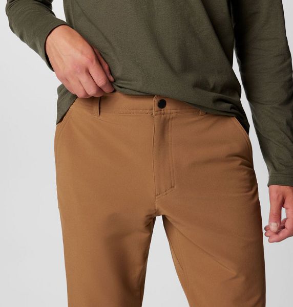 Men Columbia Black Mesa™ Warm Hiking Pants Khaki | US-GLRDTQ-489