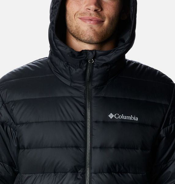 Men Columbia Buck Butte™ II Hooded Insulated Jackets Black | US-ERFGOK-526