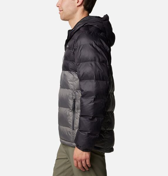 Men Columbia Buck Butte™ II Hooded Insulated Jackets Grey / Dark Grey | US-AWMVJO-801