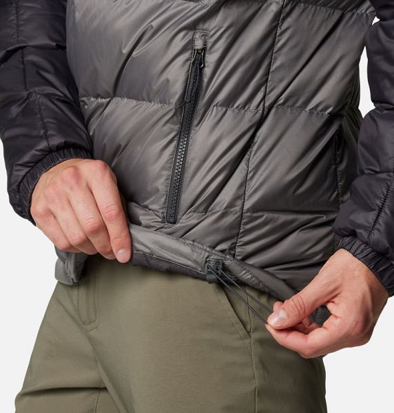 Men Columbia Buck Butte™ II Hooded Insulated Jackets Grey / Dark Grey | US-AWMVJO-801