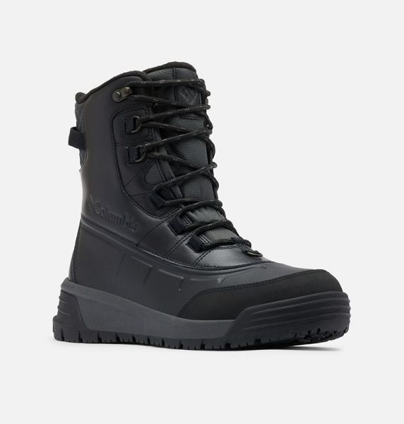 Men Columbia Bugaboot™ Celsius Waterproof Snow Boots Black / Dark Grey | US-OUQVAW-216