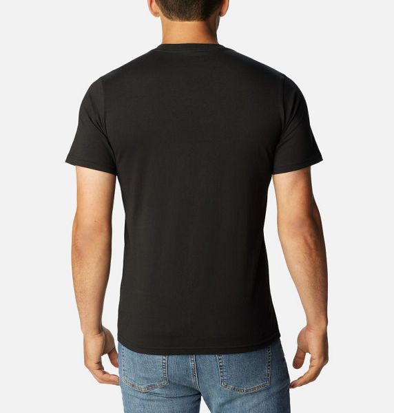 Men Columbia CSC Basic Logo™ T-Shirt Black | US-WDJREC-796