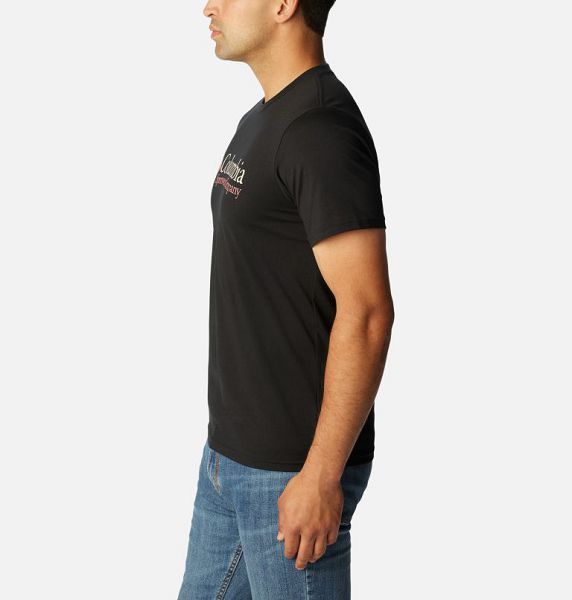 Men Columbia CSC Basic Logo™ T-Shirt Black | US-WDJREC-796