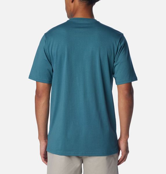 Men Columbia CSC Basic Logo™ T-Shirt Blue | US-BRHGZM-623