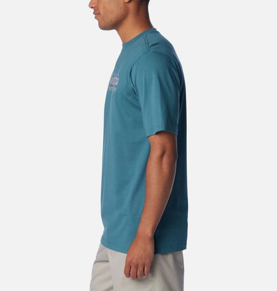 Men Columbia CSC Basic Logo™ T-Shirt Blue | US-BRHGZM-623