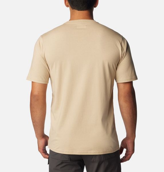 Men Columbia CSC Basic Logo™ T-Shirt Khaki | US-GEDOFL-407