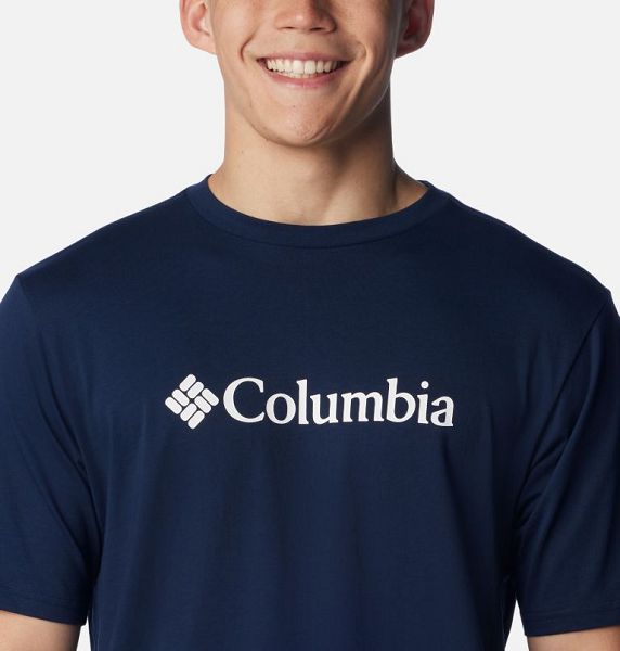 Men Columbia CSC Basic Logo™ T-Shirt Navy | US-PDOBJL-495