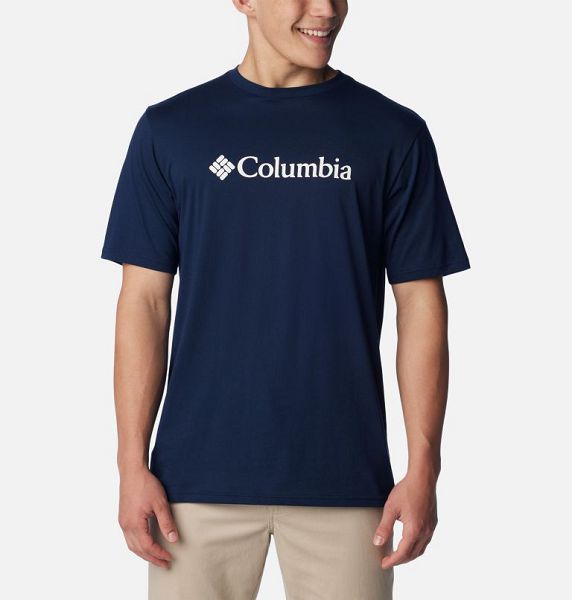 Men Columbia CSC Basic Logo™ T-Shirt Navy | US-PDOBJL-495