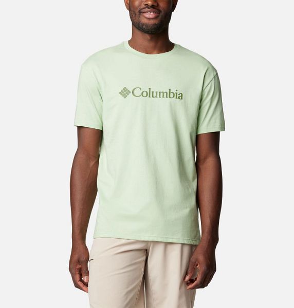 Men Columbia CSC Basic Logo™ T-Shirt Olive | US-FRKHGU-364