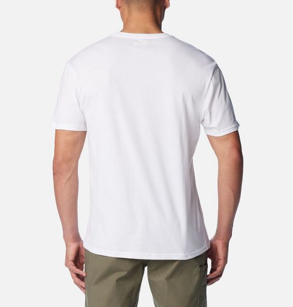 Men Columbia CSC Basic Logo™ T-Shirt White | US-GULVRZ-148