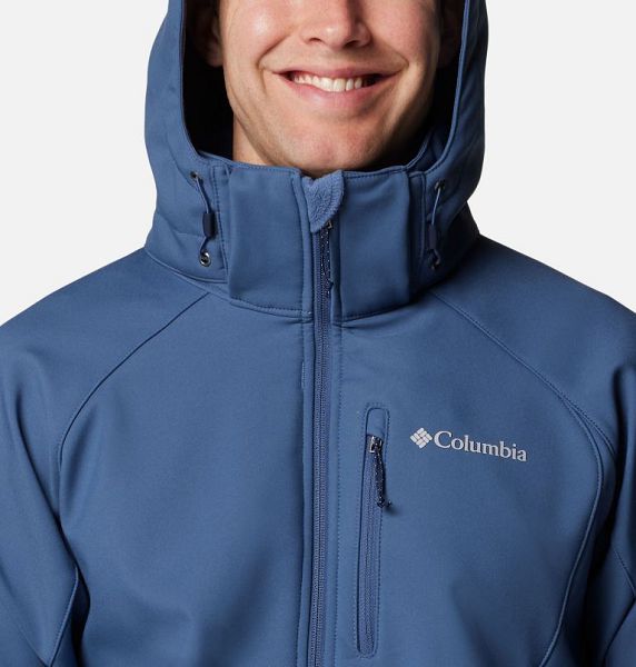 Men Columbia Cascade Ridge™ III Softshell Hiking Jackets Dark Blue | US-YMQVIF-426