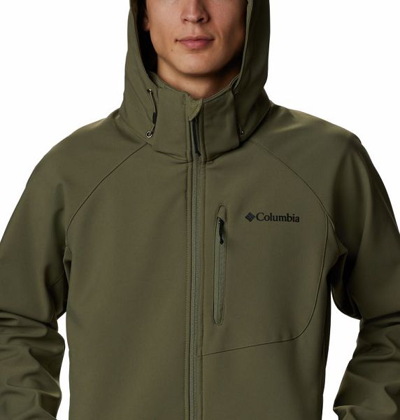 Men Columbia Cascade Ridge™ II Hiking Softshell Jackets Grey / Green | US-EHXYTJ-712