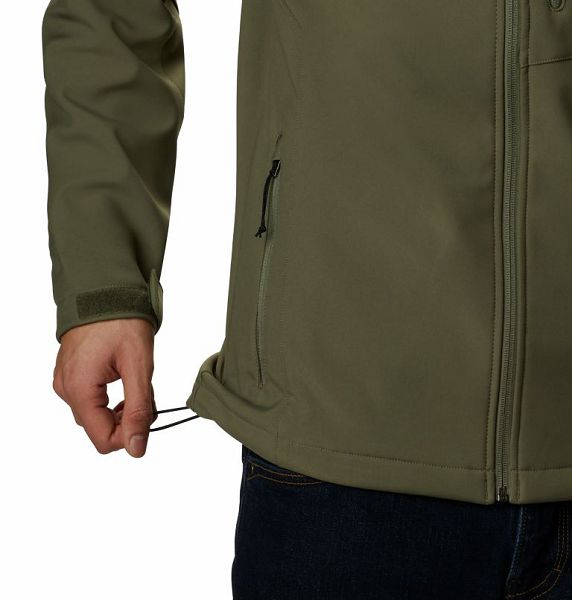 Men Columbia Cascade Ridge™ II Hiking Softshell Jackets Grey / Green | US-EHXYTJ-712