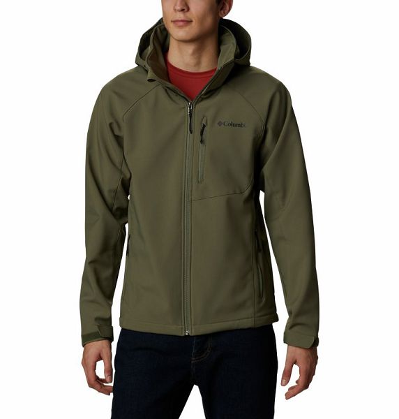 Men Columbia Cascade Ridge™ II Hiking Softshell Jackets Grey / Green | US-EHXYTJ-712