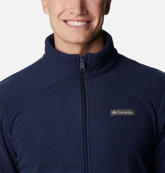 Men Columbia Castle Dale™ Fleece Jackets Navy | US-MWHAIV-574