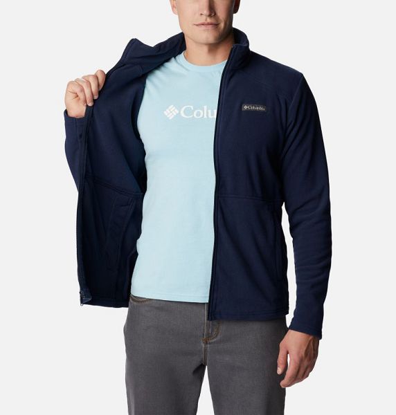 Men Columbia Castle Dale™ Fleece Jackets Navy | US-MWHAIV-574