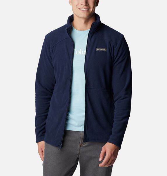 Men Columbia Castle Dale™ Fleece Jackets Navy | US-MWHAIV-574