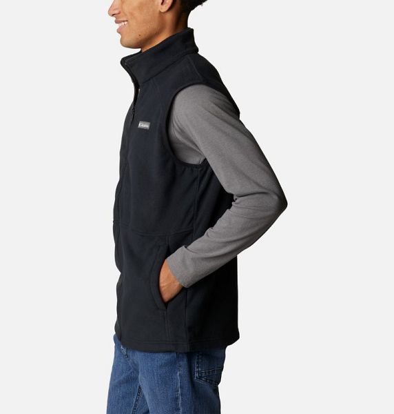 Men Columbia Castle Dale™ Fleece Vest Black | US-OASEDM-731