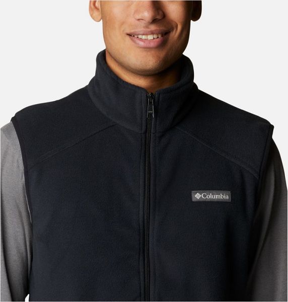 Men Columbia Castle Dale™ Fleece Vest Black | US-OASEDM-731