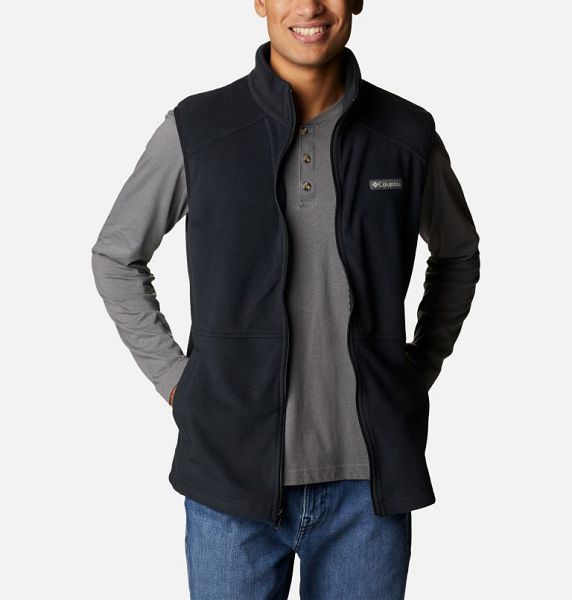 Men Columbia Castle Dale™ Fleece Vest Black | US-OASEDM-731