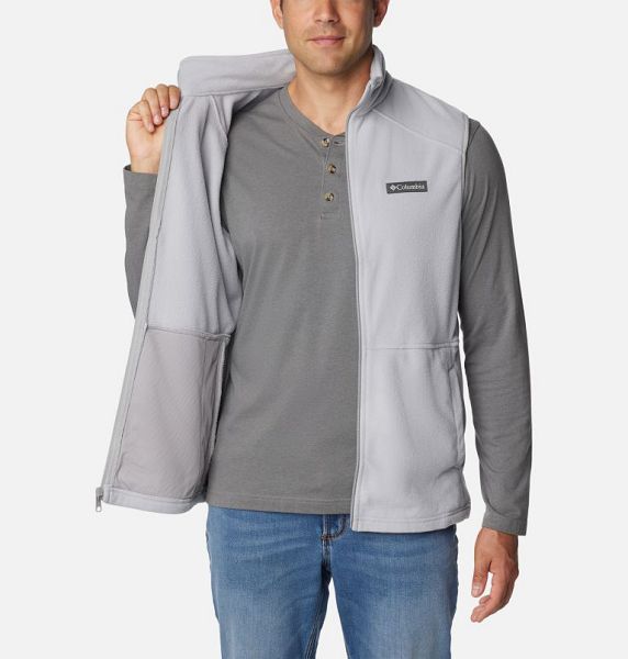 Men Columbia Castle Dale™ Fleece Vest Grey | US-QVGTNS-243