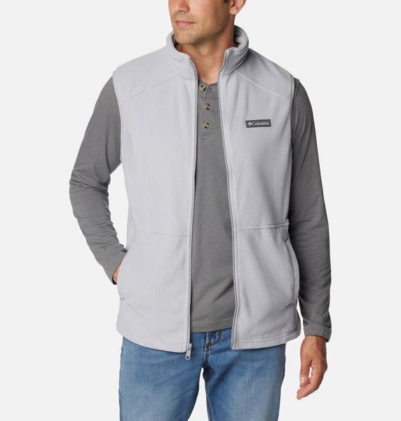 Men Columbia Castle Dale™ Fleece Vest Grey | US-QVGTNS-243