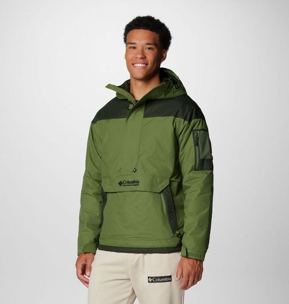 Men Columbia Challenger™ II Hooded Jackets Green | US-MSDGBA-864