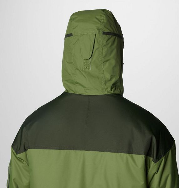 Men Columbia Challenger™ II Hooded Jackets Green | US-MSDGBA-864