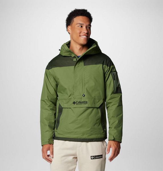 Men Columbia Challenger™ II Hooded Jackets Green | US-MSDGBA-864