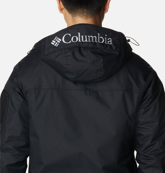 Men Columbia Challenger™ II Hooded Jackets Black | US-PMQDSY-624