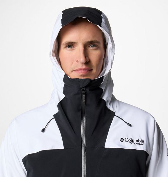 Men Columbia Cirque Bowl™ Waterproof Insulated Ski Jackets White / Black | US-BIZLJY-043