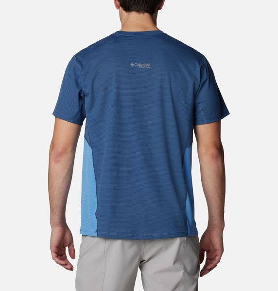 Men Columbia Cirque River™ Technical T-Shirt Dark Blue | US-JNACEX-917