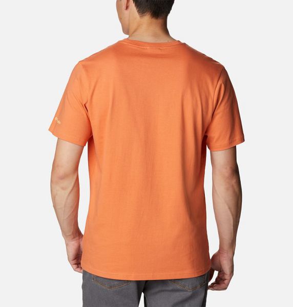 Men Columbia Deschutes Valley™ Graphic T-Shirt Orange | US-XEZNTU-763